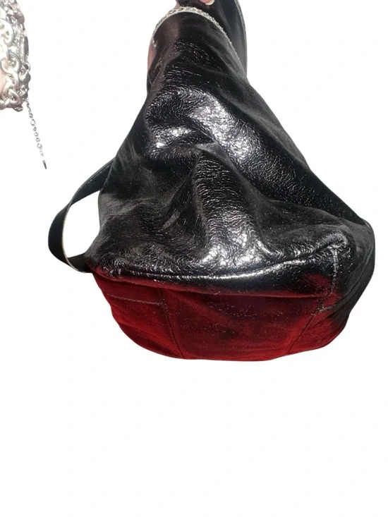 Tory Burch Black Leather Tote with Logo Medallion - Picture 13 of 17